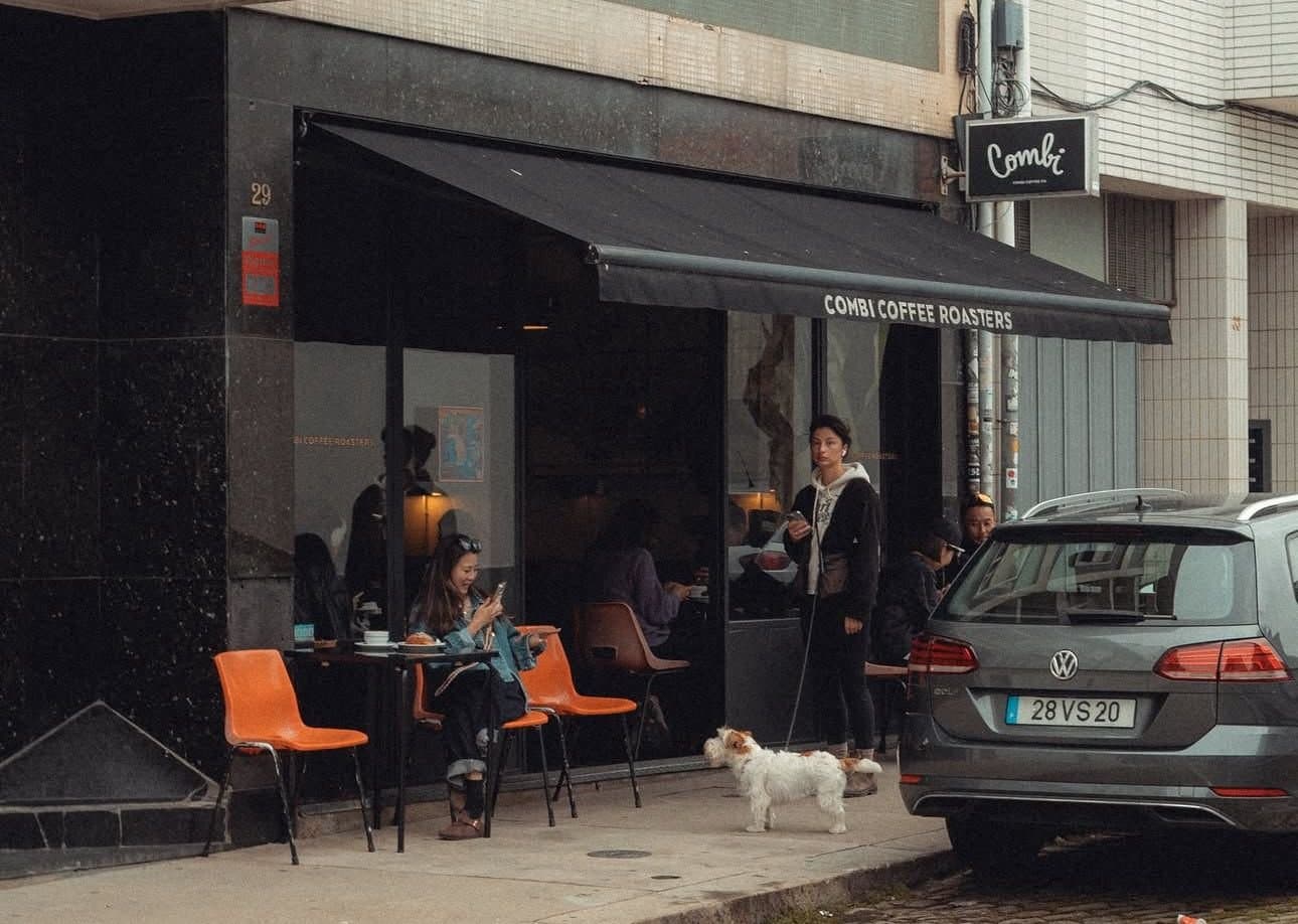 Combi Coffee Roasters storefront in Porto